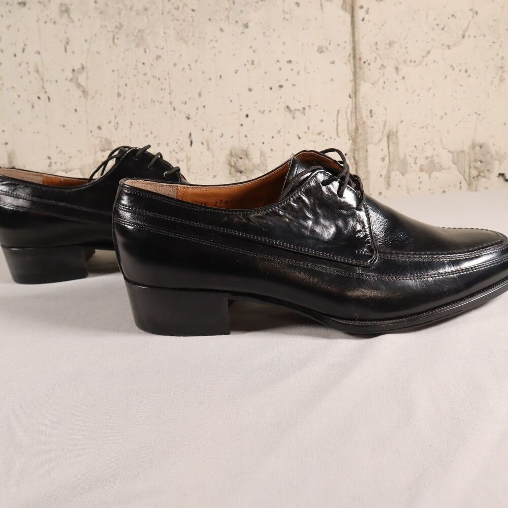 Kumkang Dress Shoes Mens Size 9 Black Leather Lace Up Brand New
